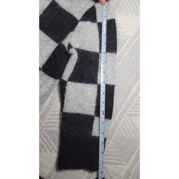 & Other Stories Stockholm Atelier Checkerboard Wool-Blend Sweater (Size Small) - Picture 9 of 10